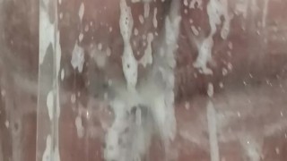 Got caught Washing my big ass in the shower by my neighbor