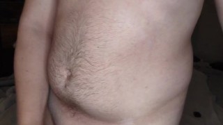 Solo male felt like playing with his large cock