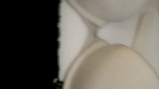 Jerking with and cumming on my wife's panties