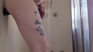 in shower