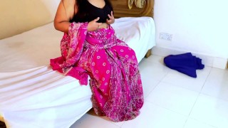 Anippe: My Next Roommate caught me Horny in Indian Hotel, When im wearing Indian Traditional Dress