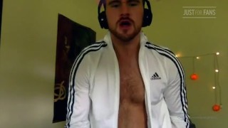 Fuck boy fucks fleshlight in tracksuit