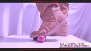 Ugg Style Boots Trampling and Shoejob - 4K