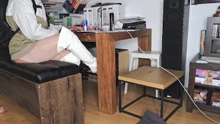 Verschwitze Füße im Stiefel/فوتفتیش، پاهای عرق کرده تو کفش