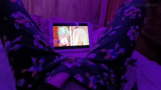 Rating hentai based on how fast they make me cum by touching my pussy pov