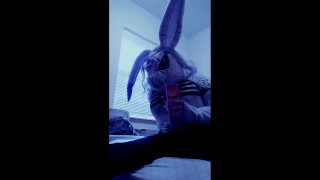 Demon Bunny Furry Makes a Fleshlight and Plays with it!!!