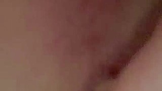 Pushing the cum back in