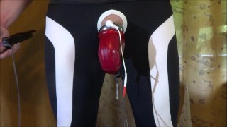 E-stim - cumming with penissleeve