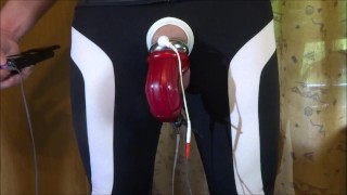 E-stim - cumming with penissleeve
