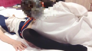 かわいい制服の女子高生にフェラして貰って、生で挿入して中出ししたい　素人　コスプレ