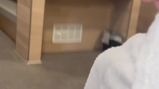 Horny Guy Masturbating In Front Of Strangers In Public Sauna 🍆💦