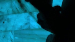 Quick Cumshot Clip Of Silhouette 👤💦 Male Moaning ASMR