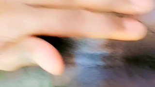 Sissy milf try to masturbate her tiny clitty but it is so small it couldn't fit in a hand