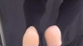 男の娘が上履き＋トレンカを履いて遊んでみた