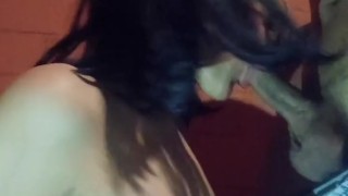 sucking my whole cock. I love sucking my stepbrother's cock