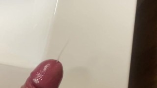 Jerking off and cum explosion