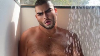 Camp Bathroom Cumshot