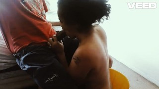 CHEATING BIG BLACK DICK BLOW JOB SWALLOW CUM FACIAL DEEP THROAT CAUGHT