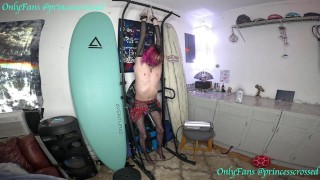 Tied Up Hanging Ruined Orgasm Femboy Milked in Bondage