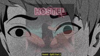 THIS 19Y TWINK IS OBSESSED WITH HIS 55Y DADDY BEAR'S BIG COCK - HENTAI BARA YAOI - HOSTEL EP2/2
