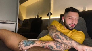 Jerking off and eating my load