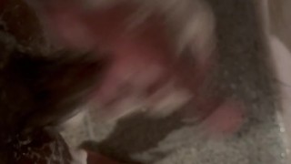 Straight guy fingers ass and masturbates in spa