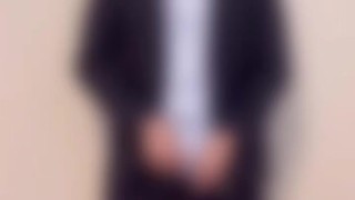 サンプル スーツリーマン君のオナニー