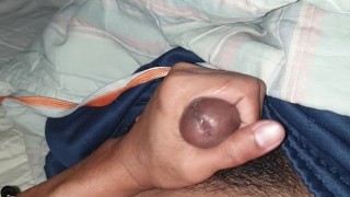 Jakol sa umaga, I got horny  and stroking my hard dick.