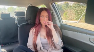 Artemisia Love Italian Big tits Milf 420 Car Smoking Session FULL VIDEO ON OF