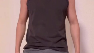 サンプル ムキムキ系のイケメン君のオナニー