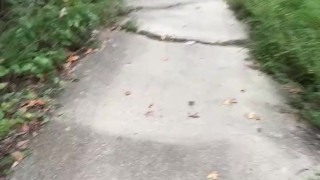 Walked naked down the trail at the park, jacked off, and then walked back naked.