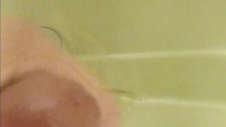Cumming in the shower