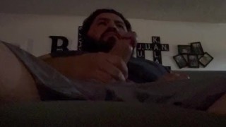 Masturbating to hentai