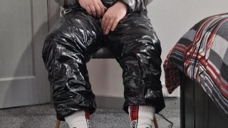 Gympro sweatsuit masked wank