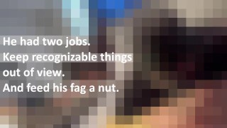 POV sloppy session for alpha (almost interrupted by a call from his wife)