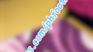 College girl lost a bet and showed her hairy pussy afer party