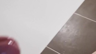 Shave dick wet in the shower