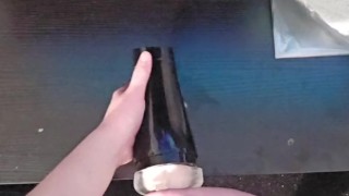 Big dicked twink fucks his step bros used fleshlight