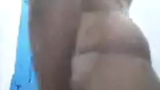 I'm very happy so I'm mastrubation my black big cock with soap 01