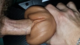 The naturals tore up the toy and finished with a volley of sperm with fountains of hot sperm.