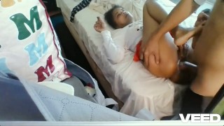 SUPER HUGE DICK FUCKS EBONY POV CAMERA ANGLE