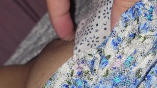 I got so wet touching my pussy secretly under the blanket.#1