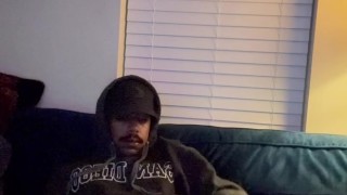 College bro fingering his ass and jerking big cock