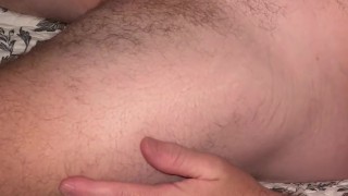 Husband jerks off while wife is away