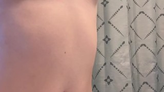 watch this petite 18 year old shower