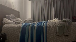 Sissy crossdress while riding double dildo