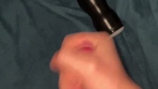 Young gym boy jerk with toy