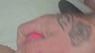 Sexy baby in ripped leggings getting her wet pussy smashed with toys and having multiple orgasms