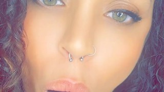 British hottie deep throat’s fat dildo