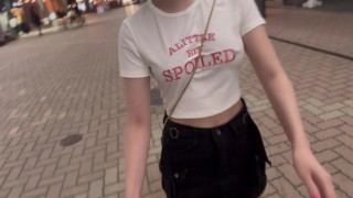 ノーブラ旅行 Japanese solo female in HOKKAIDO